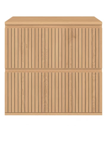IDOMYA Essentials Waschbeckenunterschrank ''Faustine'' in Beige - (B)60 x (H)60 x (T)45 cm