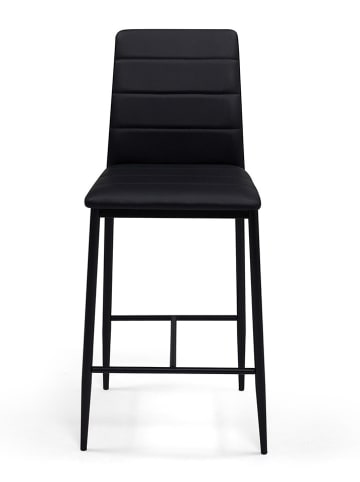 IDOMYA Factory 4-delige set: barkrukken "Regilux" zwart - (B)43 x (H)100 x (D)52 cm