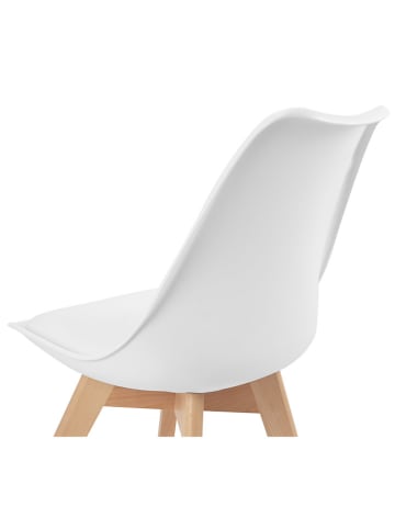 IDOMYA Factory 2er-Set: Esszimmerstühle "Nordia" in Weiß - (B)46 x (H)79,5 x (T)51 cm
