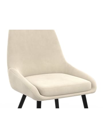 IDOMYA Factory 2-delige set: eetkamerstoelen "Olivia" crème - (B)47,5 x (H)79 x (D)54 cm