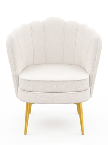 IDOMYA Factory Sessel "Arielle" in Weiß - (B)64 x (H)76 x (T)59 cm