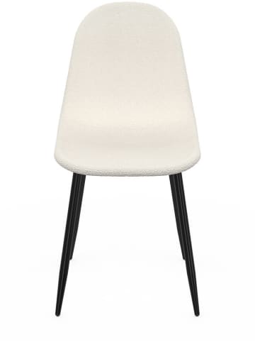 IDOMYA Factory 4er-Set: Esszimmerstühle "Sofia" in Weiß/ Schwarz - (B)54 x (H)86 x (T)43 cm