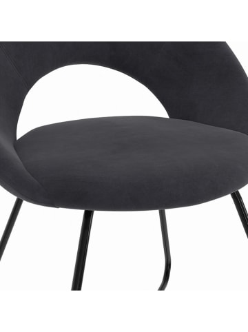 IDOMYA Factory 2er-Set: Esszimmerstühle "Malone" in Anthrazit - (B)60 x (H)79 x (T)50 cm
