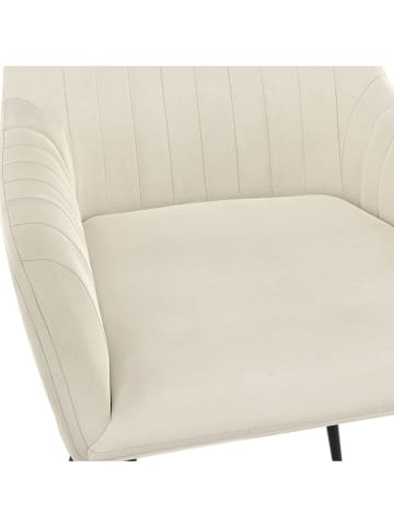 IDOMYA Factory 2er-Set: Esszimmerstühle "Ariana" in Creme - (B)51 x (H)76 x (T)56 cm