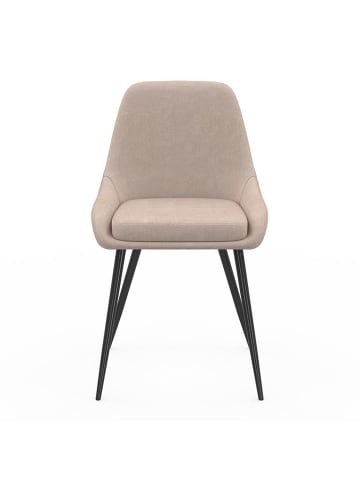IDOMYA Factory 2-delige set: eetkamerstoelen "Ornella" beige - (B)47,5 x (H)79 x (D)54 cm