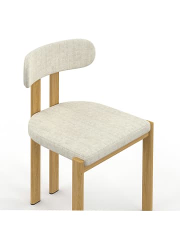IDOMYA Factory 4er-Set: Esszimmerstühle "Elsa" in Beige - (B)45 x (H)77 x (T)42,5 cm