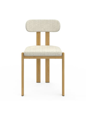 IDOMYA Factory 4er-Set: Esszimmerstühle "Elsa" in Beige - (B)45 x (H)77 x (T)42,5 cm
