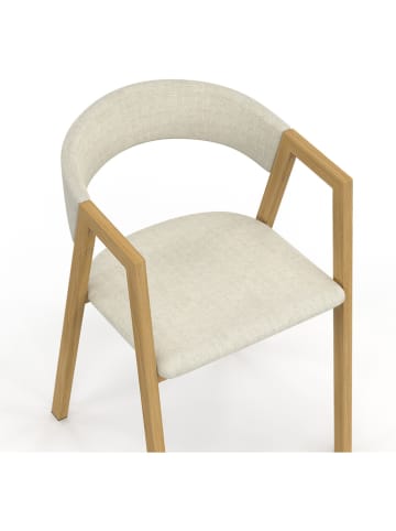 IDOMYA Factory 4er-Set: Esszimmerstühle ''Enola'' in Beige/ Creme - (B)46 x (H)74 x (T)48 cm
