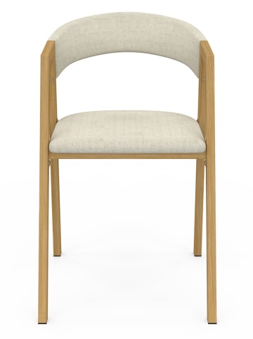 IDOMYA Factory 4er-Set: Esszimmerstühle ''Enola'' in Beige/ Creme - (B)46 x (H)74 x (T)48 cm