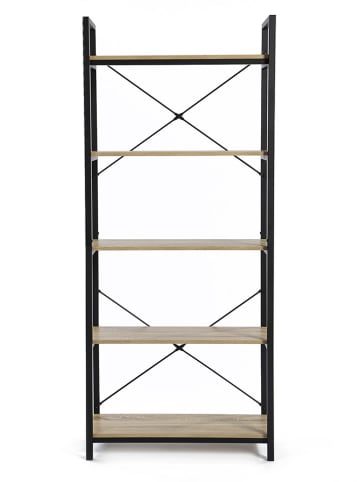 IDOMYA Essentials Staande kast naturel/zwart - (B)60 x (H)170 x (D)30 cm