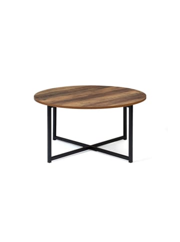 IDOMYA Factory Couchtisch "Eliza" in Braun - (H)40 x Ø 80