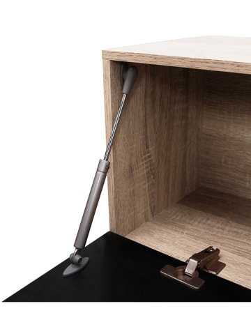 IDOMYA Essentials TV-Regal "Michigan" in Schwarz/ Hellbraun - (B)180 x (H)30 x (T)30 cm