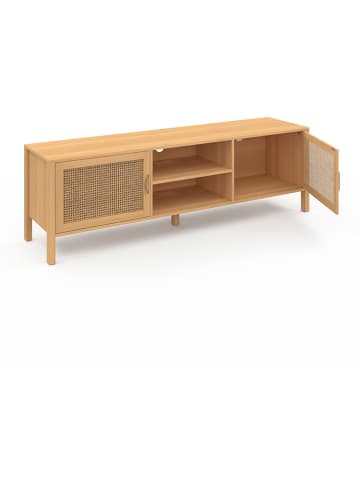 IDOMYA Factory TV-meubel "Eve" lichtbruin - (B)160 x (H)50 x (D)40 cm