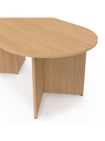 IDOMYA Factory Couchtisch "Gabin" in Hellbraun - (B)110 x (H)45 x (T)60 cm