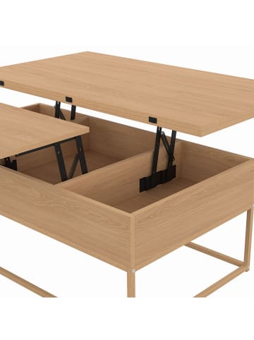 IDOMYA Factory Salontafel "Memphis" lichtbruin - (B)100 x (H)40,5 x (D)55 cm