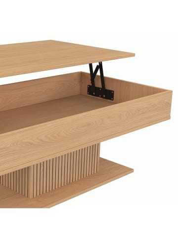 IDOMYA Factory Couchtisch "Tania" in Hellbraun - (B)110 x (H)40 x (T)60 cm