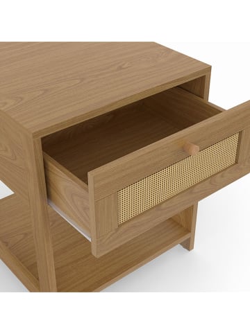 IDOMYA Essentials 2er-Set: Nachttische in Hellbraun - (B)115 x (H)48 x (T)40 cm