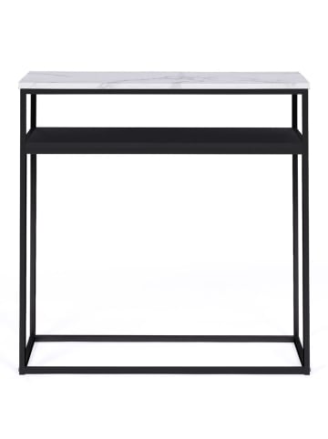 IDOMYA Essentials Sideboard "Glam" zwart/wit - (B)80 x (H)80 x (D)30 cm