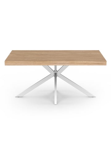 IDOMYA Factory Esszimmertisch "Brixton" in Weiß - (B)160 x (H)75 x (T)90 cm