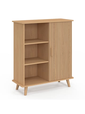 IDOMYA Essentials Kommode "Faustine" in Hellbraun - (B)70 x (H)81 x (T)30 cm