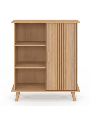 IDOMYA Essentials Komoda "Faustine" w kolorze jasnobrązowym - 70 x 81 x 30 cm