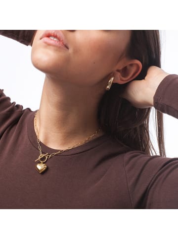 Ania Kruk Pozłacany naszyjnik z zawieszką - dł. 39 cm