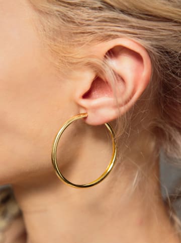 Ania Kruk Pozłacane kolczyki-kreole