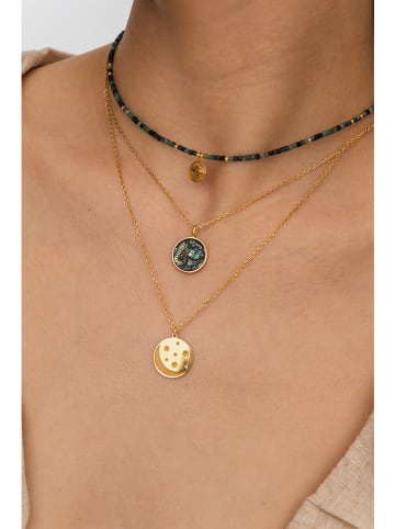 Ania Kruk Pozłacany naszyjnik z zawieszką - dł. 35 cm