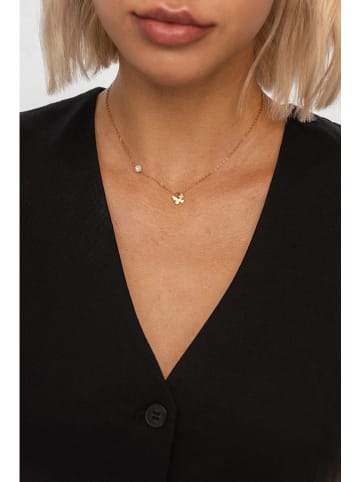 Ania Kruk Pozłacany naszyjnik z zawieszką - dł. 35 cm