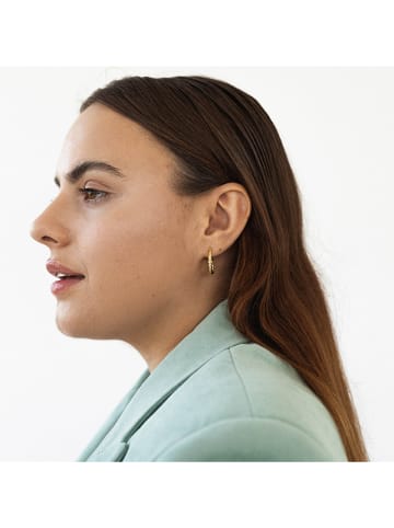 Ania Kruk Pozłacane kolczyki-kreole