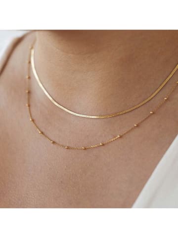 Ania Kruk Vergold. Halskette mit Schmuckelementen - (L)43 cm