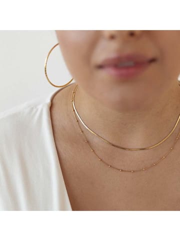 Ania Kruk Vergold. Halskette mit Schmuckelementen - (L)43 cm