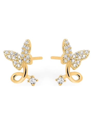 Ania Kruk Gold Ohrstecker mit Edelsteinen