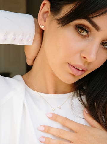 Ania Kruk Złote kolczyki-wkrętki