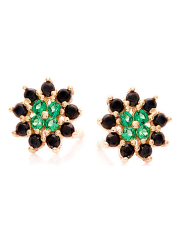 Ania Kruk Gold-Ohrstecker mit Edelsteinen