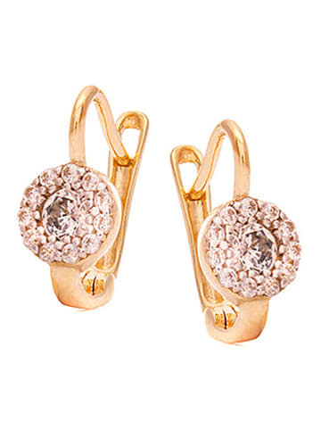 Ania Kruk Złote kolczyki z cyrkoniami