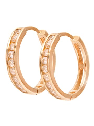 Ania Kruk Gold-Creolen mit Edelsteinen