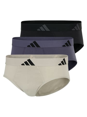adidas 3-delige set: slips donkerblauw/zwart/grijs