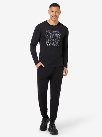 super.natural Funktionslongsleeve "Free Ski Tickets" in Schwarz