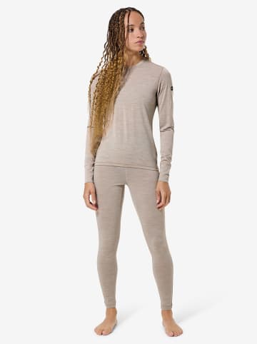 super.natural Funktionslongsleeve "Tundra175" in Taupe