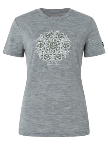 super.natural Functioneel shirt "Ornament" grijs