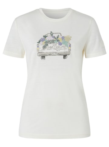 super.natural Funktionsshirt "Flower Delivery" in Weiß