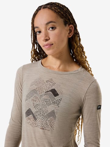 super.natural Functionele longsleeve "Hilly" beige