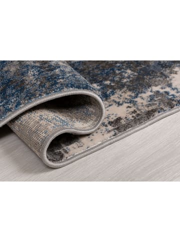 Flair Rugs Kurzflor-Teppich ''Wonderlust Cocktail'' in Grau/ Blau