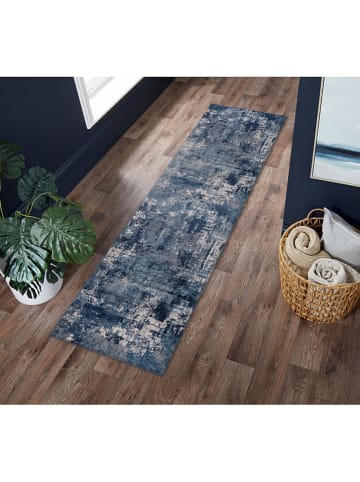 Flair Rugs Kurzflor-Läufer ''Wonderlust Cocktail'' in Creme/ Blau