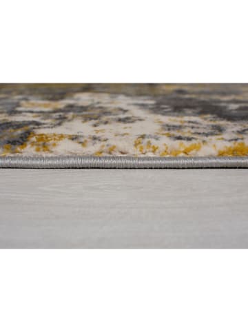 Flair Rugs Kurzflor-Teppich "Wonderlust" in Grau/ Gelb