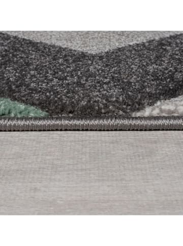 Flair Rugs Kurzflor-Teppich "Aurora" in Grau/ Grün