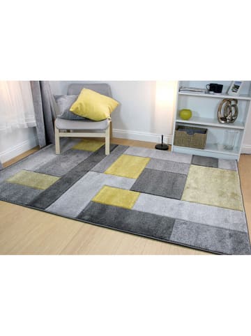 Flair Rugs Tapijt grijs/geel