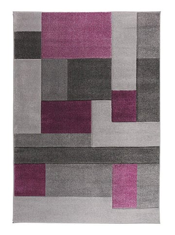 Flair Rugs Teppich in Grau/ Lila/ Bunt