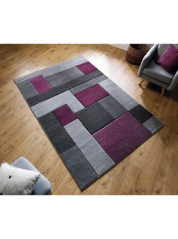 Flair Rugs Dywan w kolorze szaro-fioletowym ze wzorem